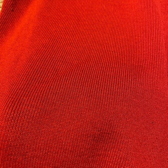 NYGARD Red 100% Leather/Knit Vest medium - Picture 3 of 6